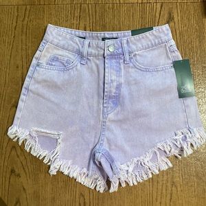 Wild Fable Lavender Denim Shorts, size 0